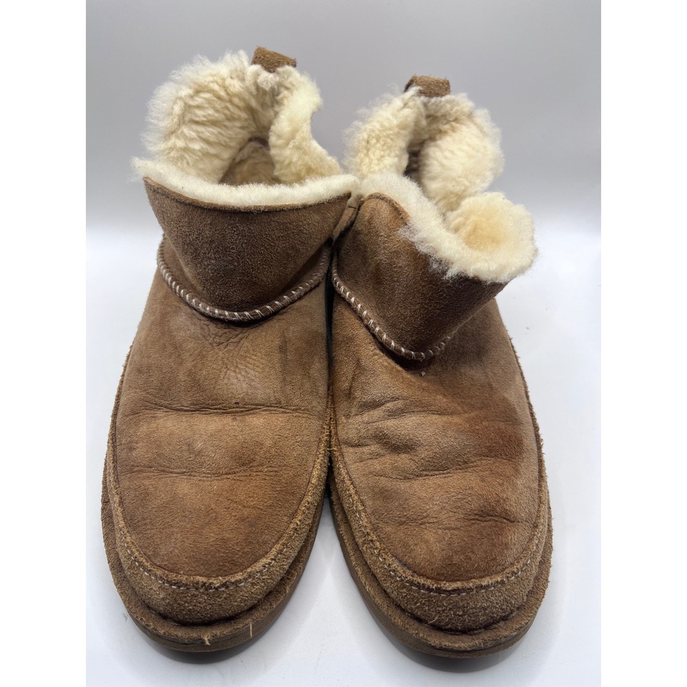 UGG Classic Mini Spill Seam Chestnut Suede Ankle Boots Women 7